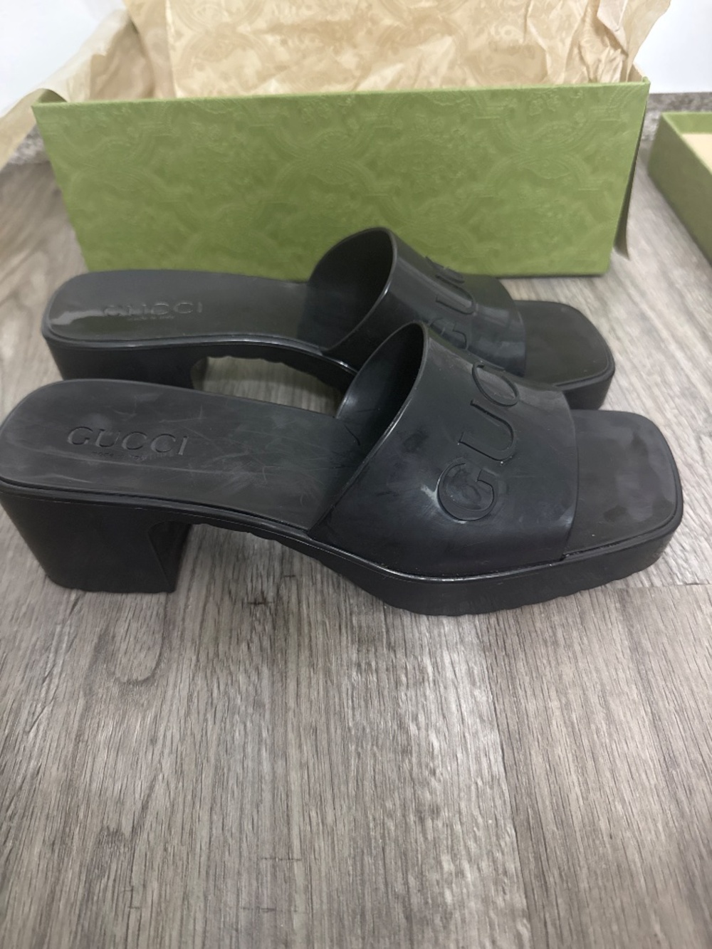 Gucci Rubber Slides - Picture 6 of 7
